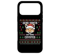 Dear Santa Coyote Pull de Noël Moche Coyotes Coque pour iPhone 17 Pro Max
