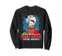Dear Santa Define Naughty Australian Shepherd Dog Christmas Sweatshirt