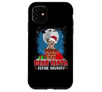 Dear Santa Define Naughty Border Terrier Dog Funny Christmas Coque pour iPhone 11