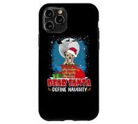 Dear Santa Define Naughty Border Terrier Dog Funny Christmas Coque pour iPhone 11 Pro