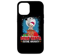 Dear Santa Define Naughty Border Terrier Dog Funny Christmas Coque pour iPhone 12/12 Pro