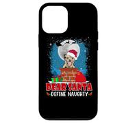 Dear Santa Define Naughty Border Terrier Dog Funny Christmas Coque pour iPhone 12 Mini