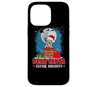 Dear Santa Define Naughty Border Terrier Dog Funny Christmas Coque pour iPhone 14 Pro Max