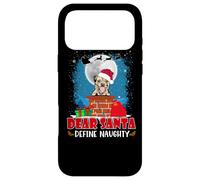 Dear Santa Define Naughty Border Terrier Dog Funny Christmas Coque pour iPhone 17 Pro Max