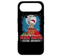 Dear Santa Define Naughty Border Terrier Dog Funny Christmas Coque pour iPhone Air