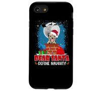 Dear Santa Define Naughty Border Terrier Dog Funny Christmas Coque pour iPhone SE (2020) / 7/8
