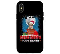 Dear Santa Define Naughty Border Terrier Dog Funny Christmas Coque pour iPhone X/XS