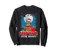 Dear Santa Define Naughty Cairn Terrier Dog Funny Christmas Sweatshirt