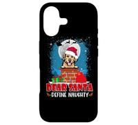 Dear Santa Define Naughty Golden Retriever Dog Christmas Coque pour iPhone 17