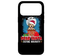 Dear Santa Define Naughty Golden Retriever Dog Christmas Coque pour iPhone 17 Pro Max