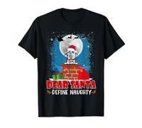 Dear Santa Define Naughty Irish Wolfhound Dog Christmas T-Shirt
