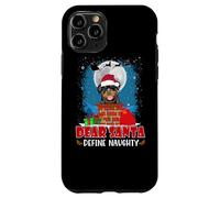 Dear Santa Define Naughty Rottweiler Dog Funny Christmas Coque pour iPhone 11 Pro