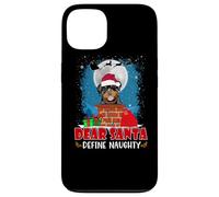 Dear Santa Define Naughty Rottweiler Dog Funny Christmas Coque pour iPhone 13
