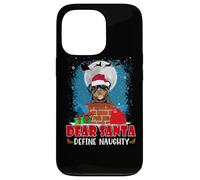Dear Santa Define Naughty Rottweiler Dog Funny Christmas Coque pour iPhone 13 Pro