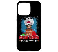 Dear Santa Define Naughty Rottweiler Dog Funny Christmas Coque pour iPhone 15 Pro Max