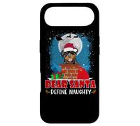 Dear Santa Define Naughty Rottweiler Dog Funny Christmas Coque pour iPhone Air
