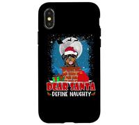 Dear Santa Define Naughty Rottweiler Dog Funny Christmas Coque pour iPhone X/XS