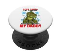 Dear Santa I Tried to be Good But I Take After My Daddy PopSockets PopGrip Adhésif