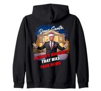 Dear Santa, I Wasn't Naughty That Was Fake News - Trump Sweat à Capuche
