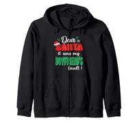 Dear Santa It Was My Boyfriend's Fault Family Christmas Sweat à Capuche