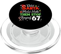 Dear Santa Make Them Stop Saying 6-7 Funny Christmas Meme PopSockets PopGrip pour MagSafe
