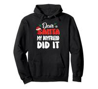 Dear Santa My Boyfriend Did It Family Matching Christmas Sweat à Capuche