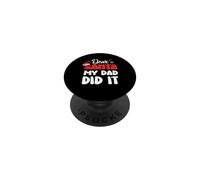 Dear Santa My Dad Did It Family Matching Christmas PopSockets PopGrip Adhésif