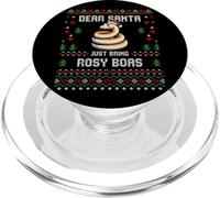 Dear Santa Rosy Boa Pull de Noël en Forme de Serpent PopSockets PopGrip pour MagSafe