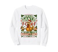 Dear Santa They are The Naughty Ones Fcawf Christmas Funny Sweatshirt