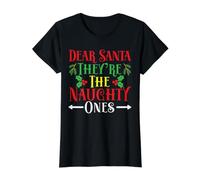 Dear Santa They are The Naughty Ones Noël T-Shirt Graphique avec Valeur