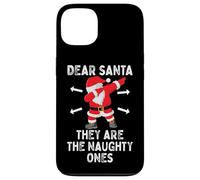 Dear Santa They're The Naughty Ones Cool Christmas Quotes Coque pour iPhone 13