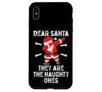 Dear Santa They're The Naughty Ones Cool Christmas Quotes Coque pour iPhone XS Max