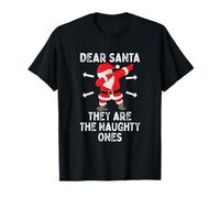 Dear Santa They're The Naughty Ones Cool Christmas Quotes T-Shirt