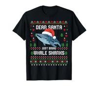 Dear Santa Whale Shark Pull de Noël Moche T-Shirt