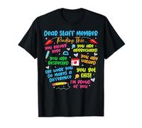 Dear Staff Member Reading This School Front Office T-Shirt