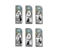 DEARART Lot de 6 marque-pages en forme de chats mignons pour femmes, enseignantes, étudiants, cadeaux