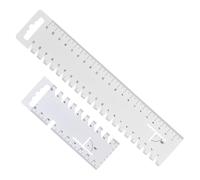 DEARBAG 2 Pièce Règle de Couture, Règle de Patchwork avec Indications d'Angles, Règle à Ourlets, Règle Couture Précision pour le Quilting, la Couture et le Patchwork, en Plastique (0-21CM)