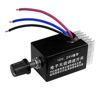 DEARBORN 1Pc RéGulateur de Vitesse Du Moteur DC 12V/24V 10 A Commutateur de ContrôLeur de Vitesse Du Moteur pour le ContrôLe de Chauffage Du Ventilateur de Camion de Voiture
