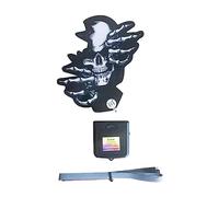 DEARBORN Autocollant décoratif pour pare-brise de voiture de course avec motif tête de mort