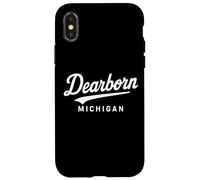 Dearborn Michigan Retro 313 Detroit Highland Park Hamtramck Coque pour iPhone X/XS