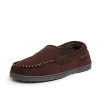 Dearfoams Brendan Sabots en mousse à mémoire de forme pour homme en intérieur et en extérieur, café, Medium