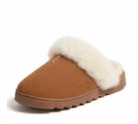 Dearfoams Chaussons Helena en mousse à mémoire de forme pour femme, châtaigne, 38 EU