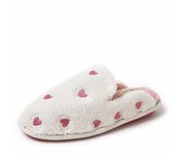 Dearfoams Coeur Poilu Saint Valentin, Chaussons Femme, Cœurs roses, Medium