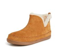 Dearfoams Herren Alpine by Men's Brixen Indoor/Outdoor Memory Foam Boot Slipper Hausschuh, Whiskey, 8/9 UK