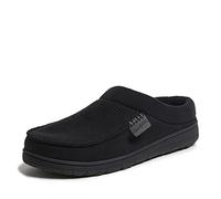 Dearfoams Homme Brendan Indoor/Outdoor Breathable Memory Foam Clog House Shoe with Wide Widths Chausson, Perforé Noir, Medium