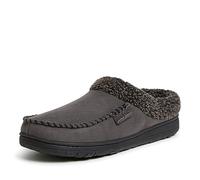 Dearfoams Homme Brendan Perforated Microsuede MOC Toe Clog Chausson, Pavement, 39.5/40.5 EU