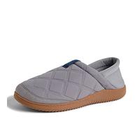 Dearfoams Homme River Nylon Closed Back Indoor/Outdoor Memory Foam Energy Return Slipper Chausson, Gris Moyen, X-Large