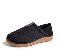 Dearfoams Homme River Nylon Closed Back Indoor/Outdoor Memory Foam Energy Return Slipper Chausson, Noir, Small