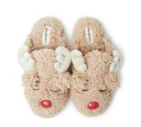 Dearfoams Mixte Matching Family Holiday Christmas Reindeer & Turkey Scuff Chausson, Renne, X-Large