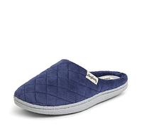 Dearfoams Pantoufles pelucheuses à enfiler pour femme, chaudes, confortables, douces et légères en mousse à mémoire de forme, 7-8